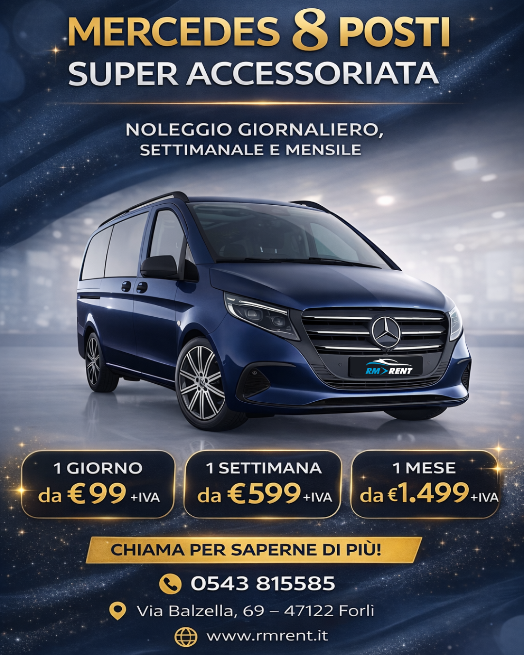 MERCEDES 8 POSTI – SUPER ACCESSORIATO